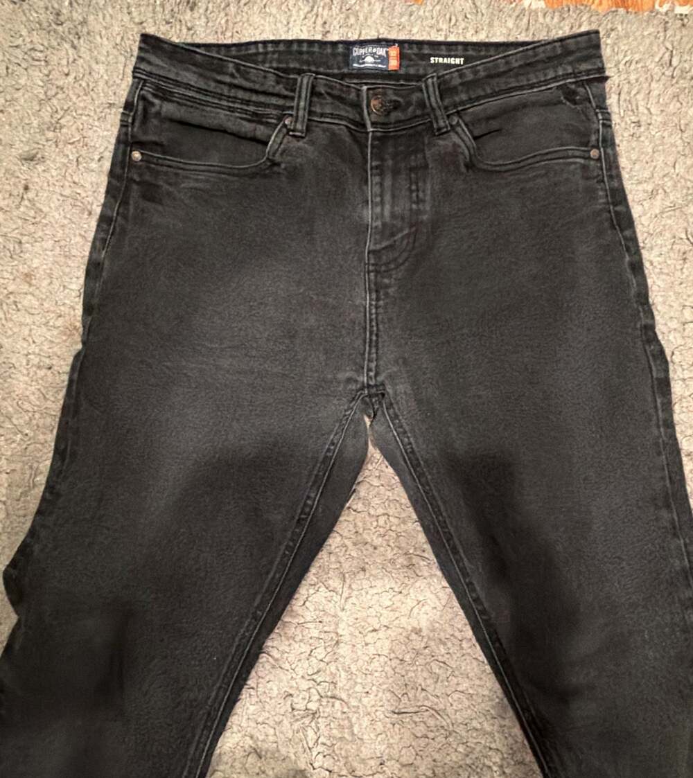 Copper & Oak Black Straight Leg Jeans 33x30